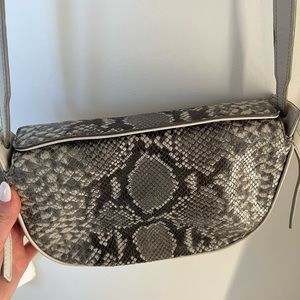 Snakeskin crossbody bag